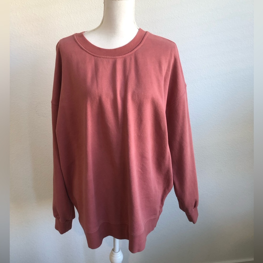 lululemon athletica oversized Crewneck Sweater - Rose Dust